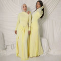 Robe Longue Élégance Jaune ✨
